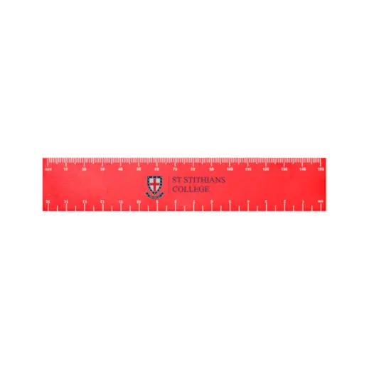 15cm Budget Ruler - Red